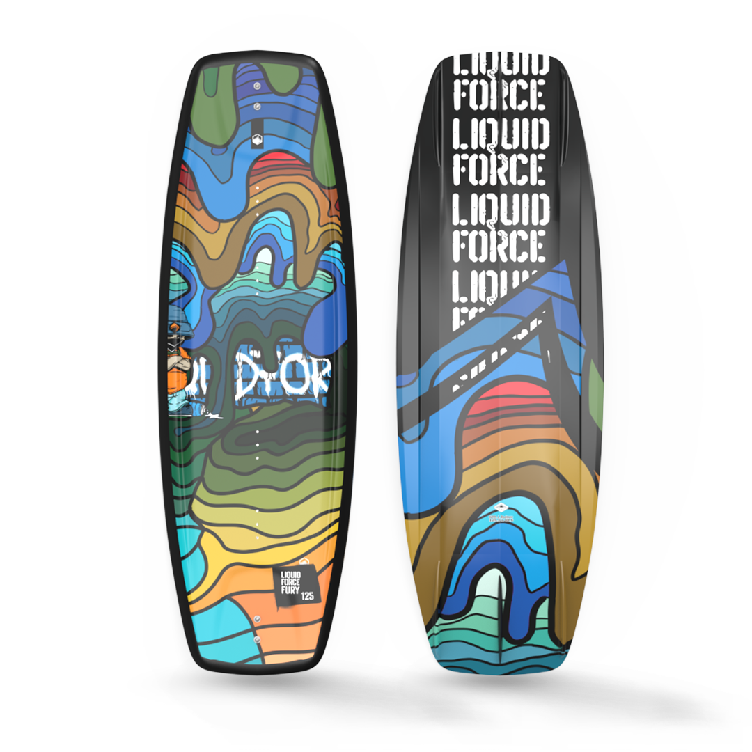 Liquid Force Fury and Rant Kids Wakeboard &amp; Bindings Package
