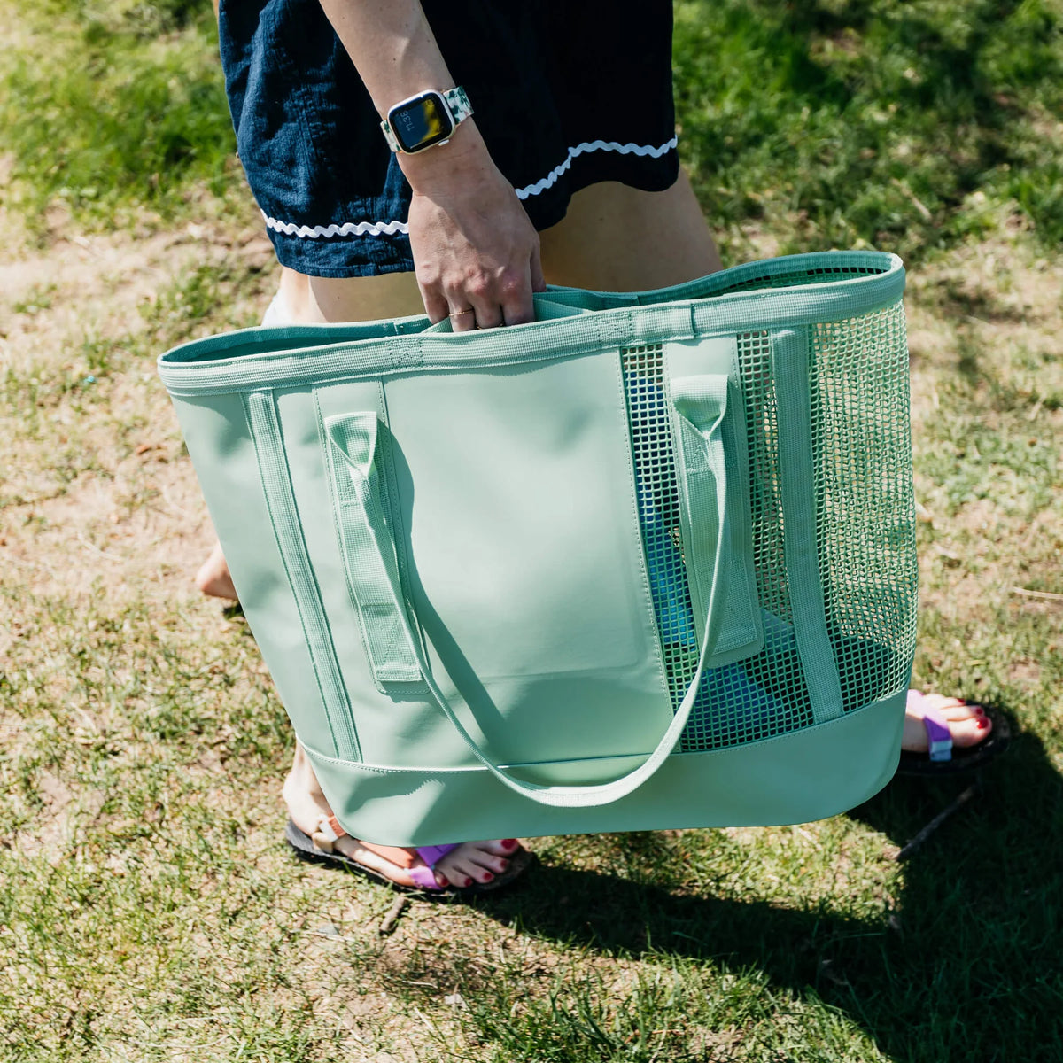 Cassi Beach Tote - Sage