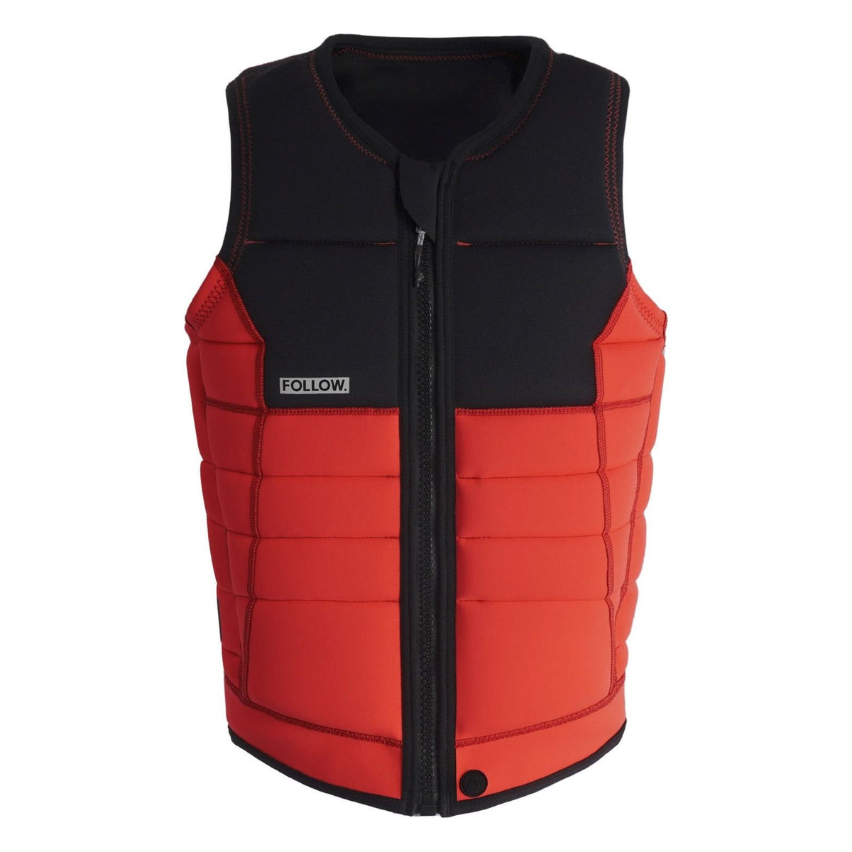 Follow Sovereign Impact Vest - Red/Black