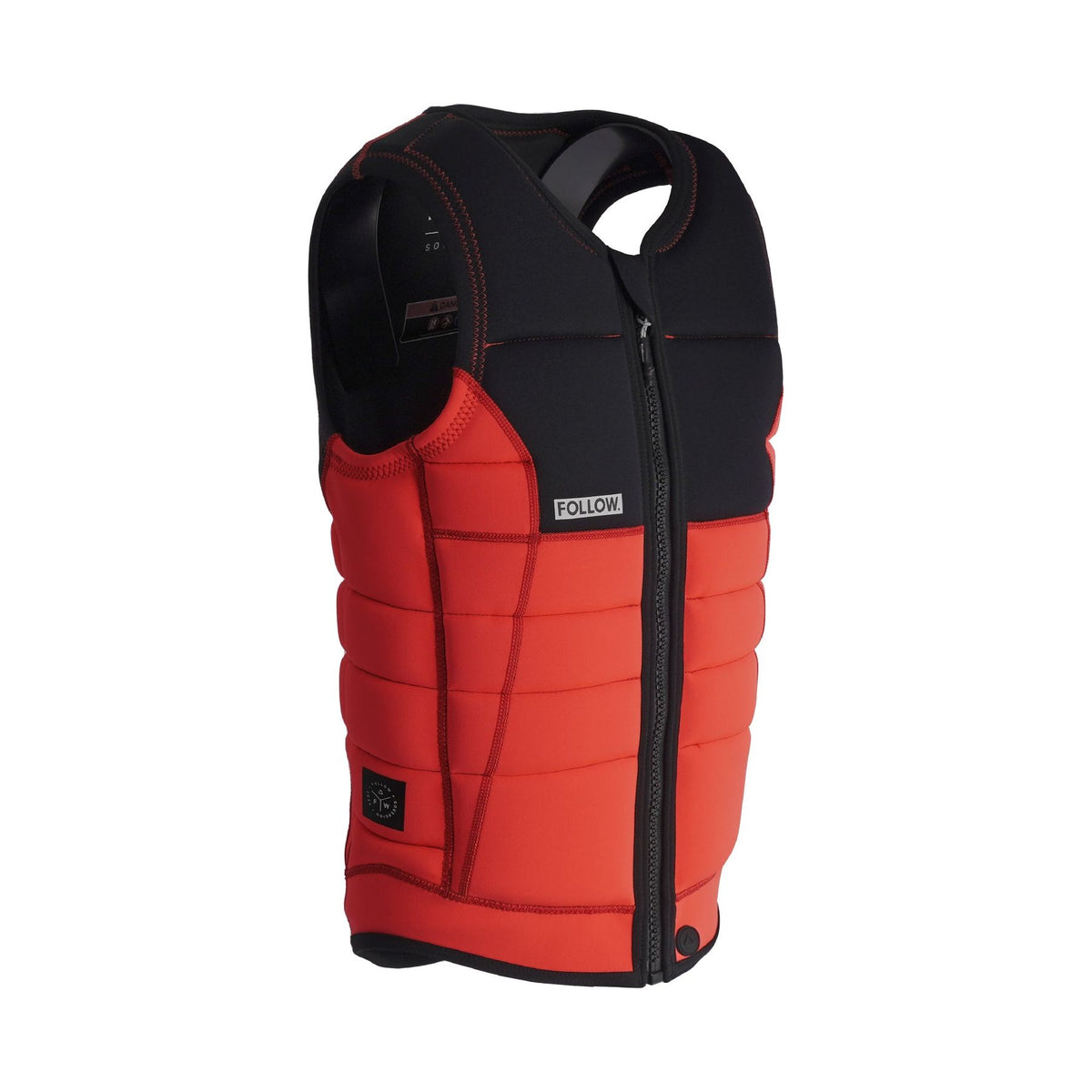 Follow Sovereign Impact Vest - Red/Black