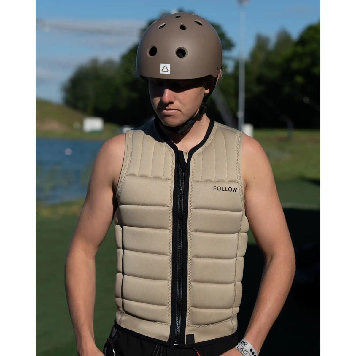 Follow Total Mens Impact Vest - Sand