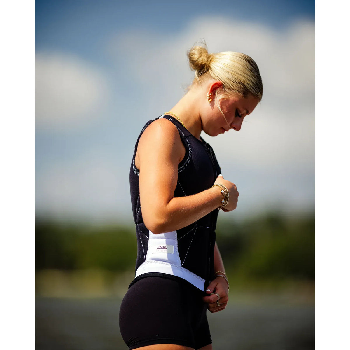 Follow Wake Cleo Comp Vest Black - Small