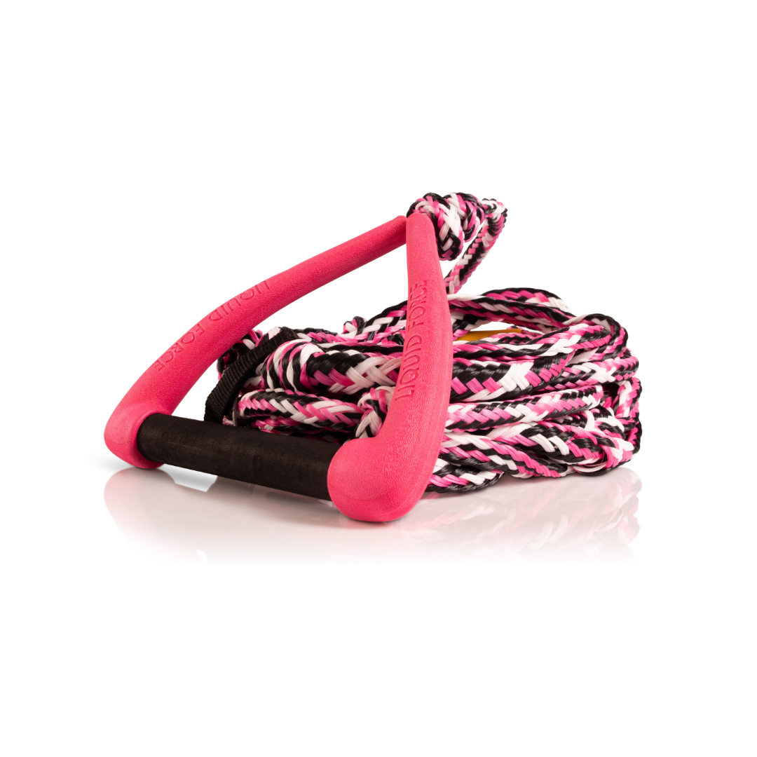 Liquid Force DLX 9&quot; Wakesurf Floating Rope - Pink
