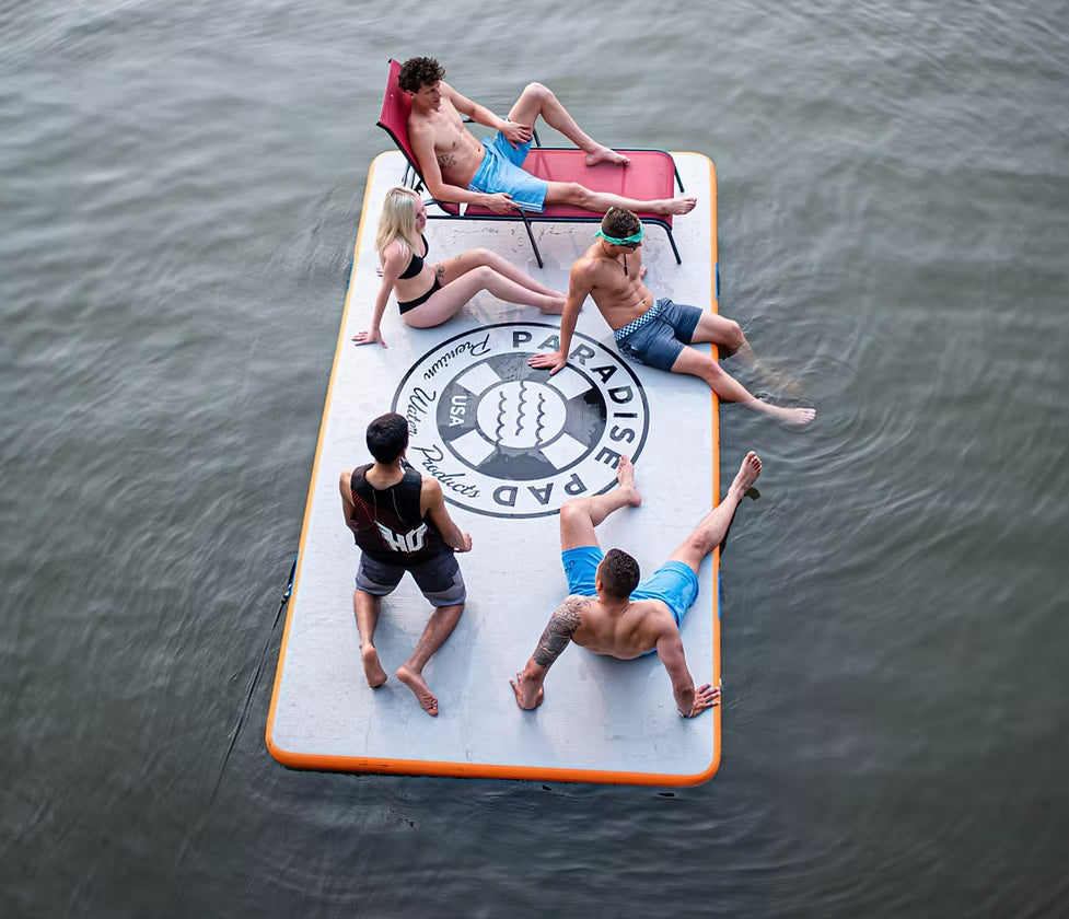 Paradise Pad Inflatable Lake Pad 6&#39; x 13&#39; - Blue