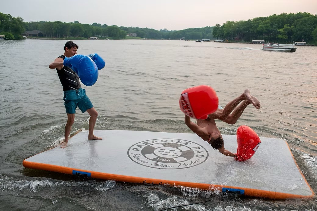 Paradise Pad Inflatable Lake Pad 6&#39; x 13&#39; - Blue