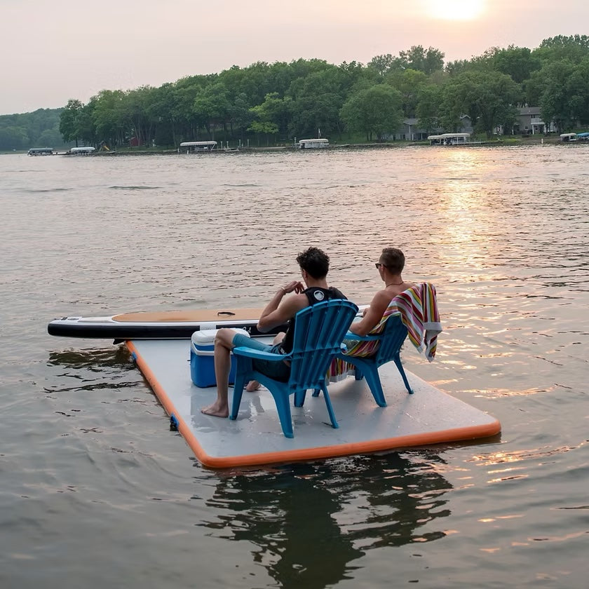 Paradise Pad Inflatable Lake Pad 6&#39; x 13&#39; - Blue