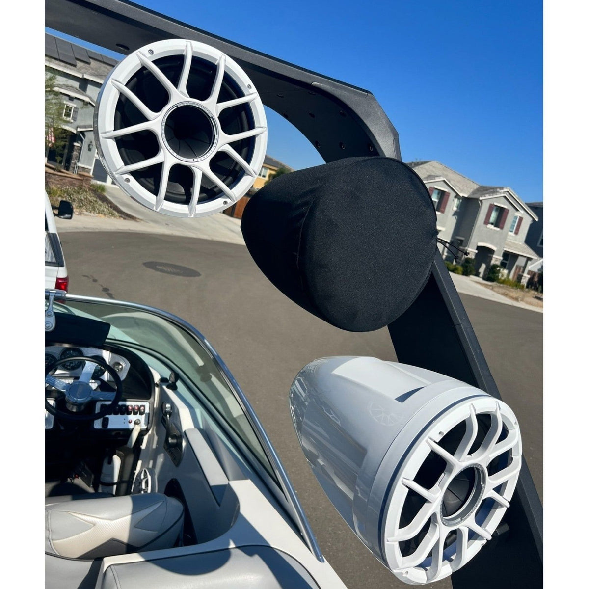 Wet Sounds Rev12 Speaker Covers for Wakesurf and Wakeboard Boat