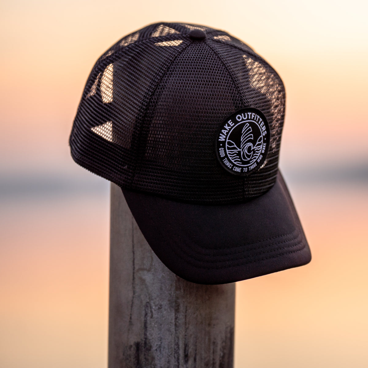 Wake Outfitters Full Mesh Hat - Midnight Flow