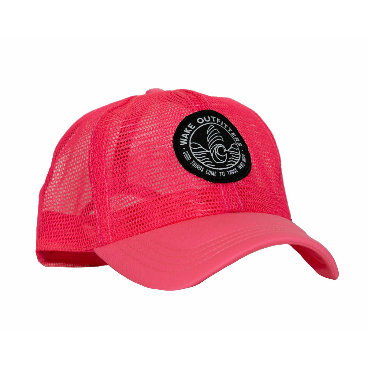 Wake Outfitters Full Mesh Trucker Hat - Pink