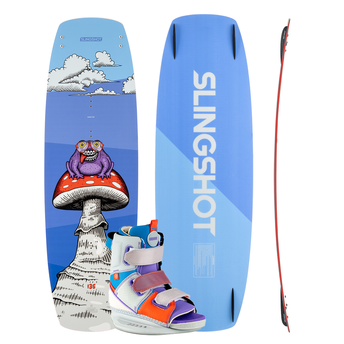 Slingshot Super Grom Wakeboard and Grom Binding Package