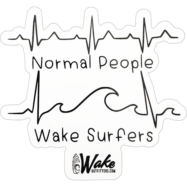Normal People vs Wakesurfer Sticker Wake Outfitters